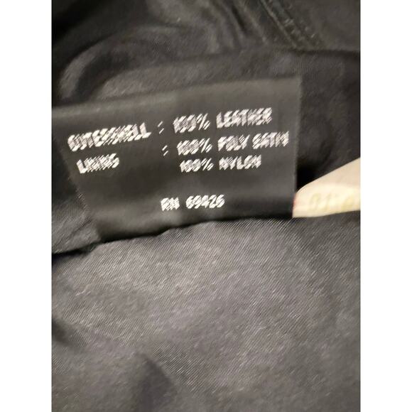 Women’s Wilsons Leather Jacket Soft Medium Black - Picture 6 of 7